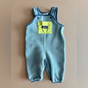Patagonia Baby Synchilla Overalls Sz 3-6 months